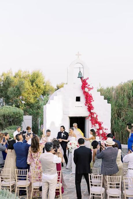 Elegant greek island inspired wedding with bougainvillea | Thalia & Yiannis Elegant Greek Island Inspired Wedding Bougainvillea