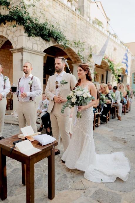 Rustic chic wedding in Crete with elegant white blooms | Ashleigh & James Rustic Chic Wedding Crete With Elegant White Blooms