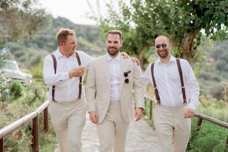Rustic chic wedding in Crete with elegant white blooms | Ashleigh & James Rustic Chic Wedding Crete With Elegant White Blooms