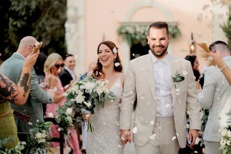 Rustic chic wedding in Crete with elegant white blooms | Ashleigh & James Rustic Chic Wedding Crete With Elegant White Blooms