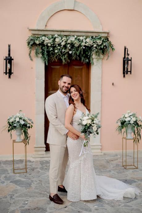 Rustic chic wedding in Crete with elegant white blooms | Ashleigh & James Rustic Chic Wedding Crete With Elegant White Blooms