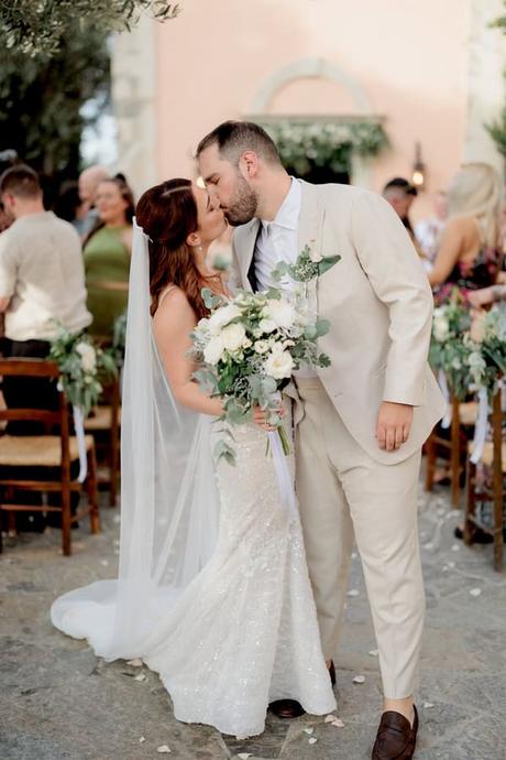 Rustic chic wedding in Crete with elegant white blooms | Ashleigh & James Rustic Chic Wedding Crete With Elegant White Blooms