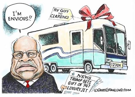 Clarence's Bribe Looks Tiny Beside Trump's