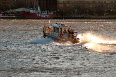 Two boats on the Hudson River
