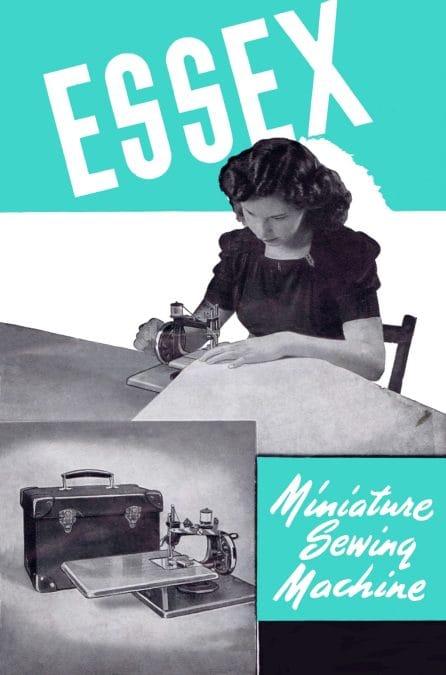 Essex miniature sewing machine: manual front cover