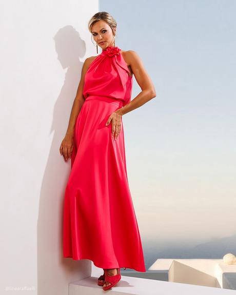 21 Wedding Guest Dresses Summer to Try Now wedding guest dresses summer long simple red linearaffaelli