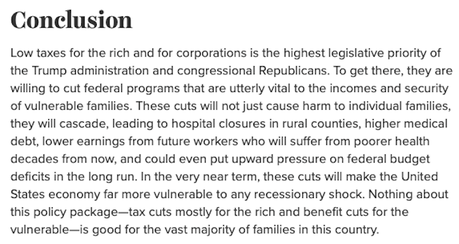 Tax Cuts For The Rich And Benefit Cuts For The Vulnerable