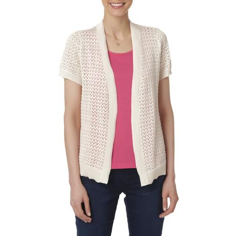 short sleeve cardigan sweater