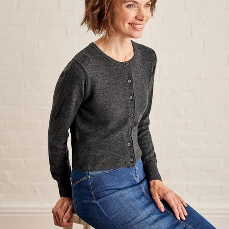 cropped sweater cardigan