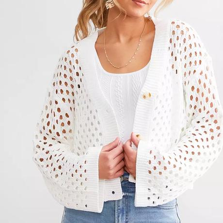 cropped sweater cardigan