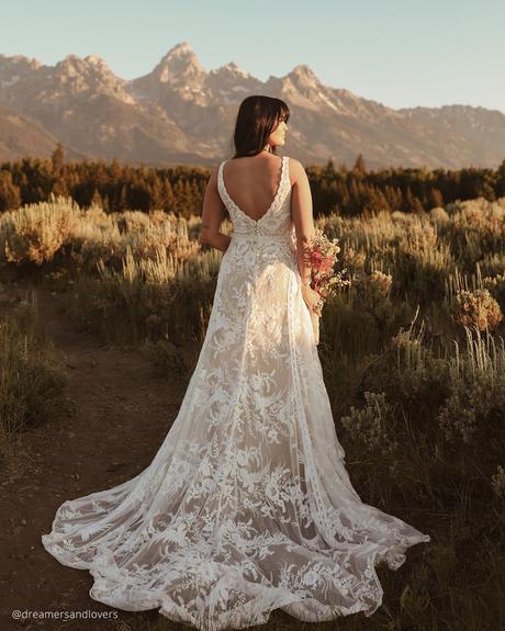 dreamers and lovers boho wedding dresses sheath v back lace