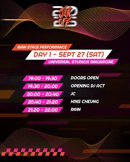 JAM OFF 2025 Singapore: Rain, Ekin Cheng & Hins Cheung Live at Universal Studios Singapore JAM OFF 2025 Singapore: Rain, Ekin Cheng & Hins Cheung Live at Universal Studios Singapore