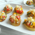 Sweet potatoes are among the healthiest carbs out there, and this sweet potato bruschetta makes the perfect healthy snack for kids!