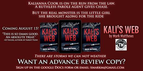 KALI'S WEB, a new novella, coming in August, 2025 from Crystal Lake Publishing