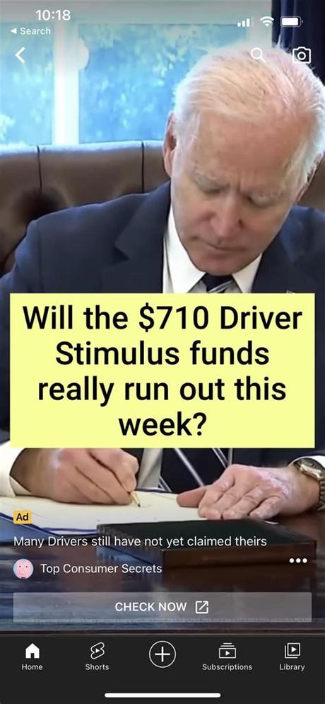 Driver Stimulus $710