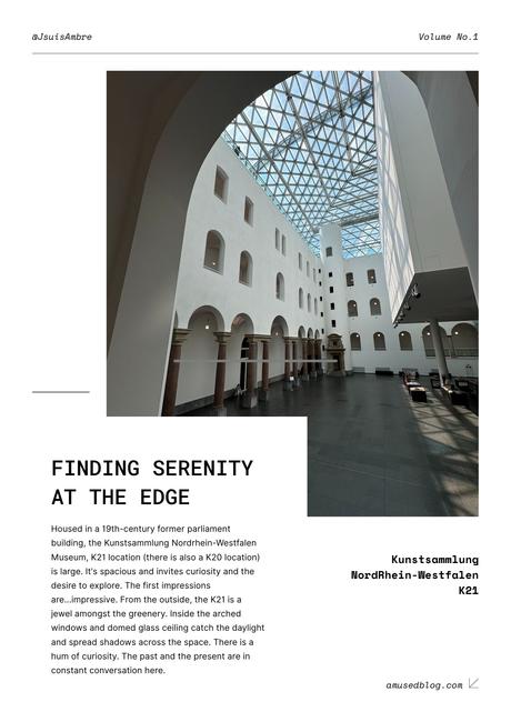 Modern Dreaming in an Old Parliament: My Visit to K21 Modern Dreaming in an Old Parliament: My Visit to K21