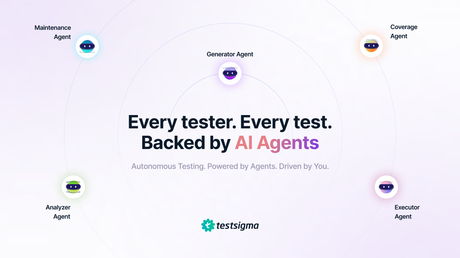 Testsigma's AI agents for end-to-end automated testing.