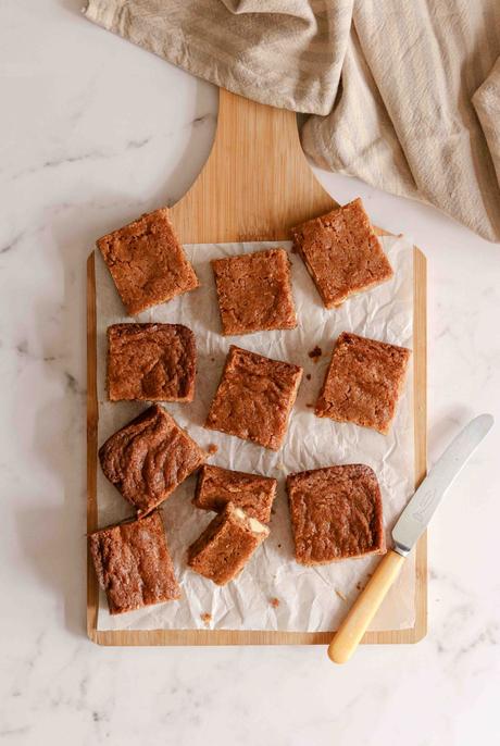 One bowl gingerbread and white chocolate blondies One bowl gingerbread and white chocolate blondies