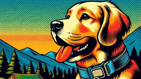 The 3 Best GPS Dog Collars For Hiking And Camping (2025 Update) A dog wearing a GPS collar