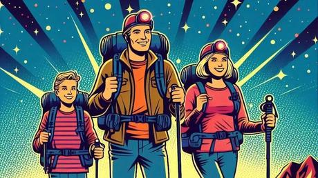 Night Hiking 101: How to Stay Safe and Love the Dark A family night hiking in the desert