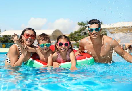 Family Swimming in Summer Safely