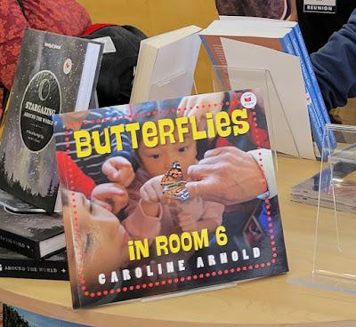SETTLEMENT HOUSE GIRL and BUTTERFLIES IN ROOM 6 at the Pioneer Bookshop, Grinnell, Iowa