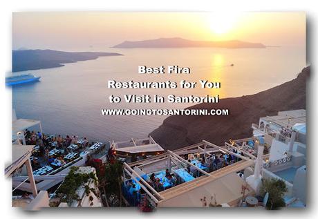 Best Restaurants in Fira Santorini-Best place for Sunset time in Santorini island