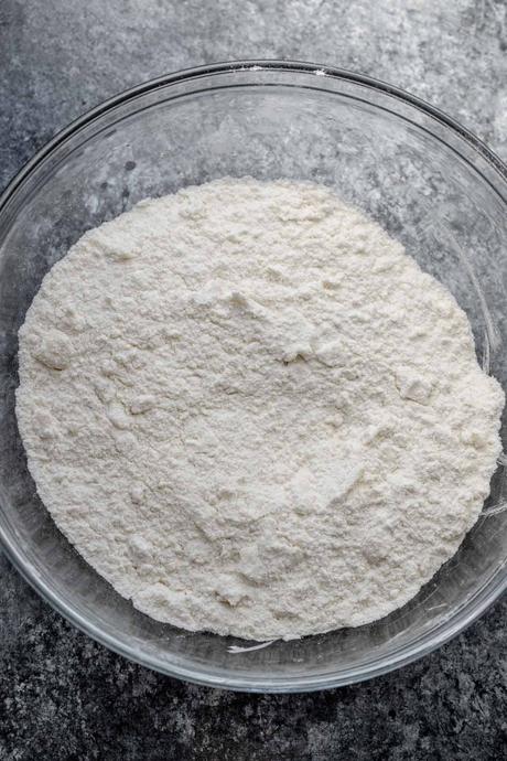 dry ingredients for pumpkin biscuits