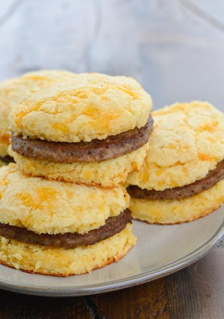 Keto Sausage and Biscuits