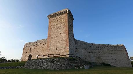 Romeo's castle in Montecchio Maggiore (Vicenza)|now it is an open-air theater! view from the meadow below