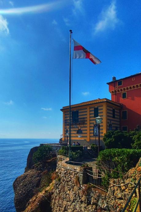 Portofino, a Gem of the Italian Riviera Chiesa view to Castello San Giorgio
