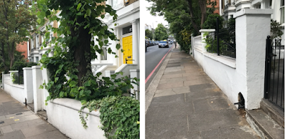 A bizarre bootscraper installation near World's End, Chelsea A bizarre bootscraper installation near World's End, Chelsea