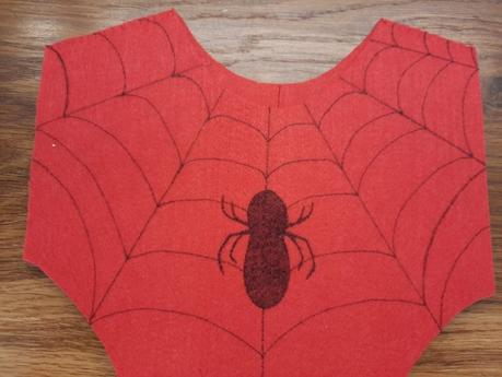 Making a last-minute Spiderman costume Spiderman costume, the red vest