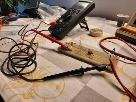 Making a Nativity diorama inside an antique steamer trunk: adding the LED lights to the buildings