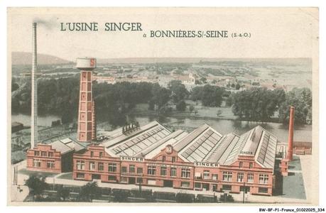 The Singer French factory of Bonnières-sur-Seine