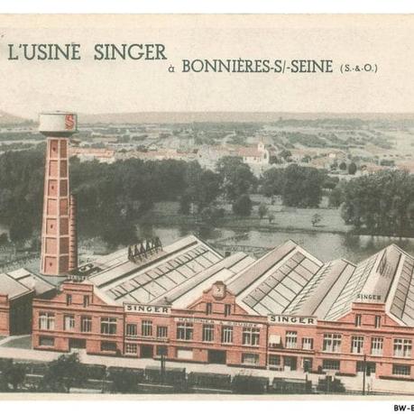 The Singer French factory of Bonnières-sur-Seine