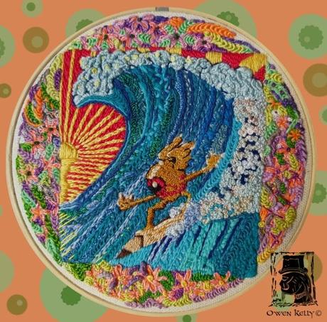 Meet the crafter: Owen Kelly aka Slavetothestitch Other embroideries by Owen Kelly