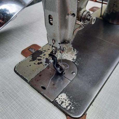 The Orsha vintage toy sewing machine I chose for my daughter Our Singer 31K15 industrial sewing machine