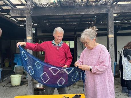 A textile lover’s dream: exploring Japan with Kyoto Kimono Photo from one of the Textile Tours of Japan with Nancy McDonough of Kyoto Kimono