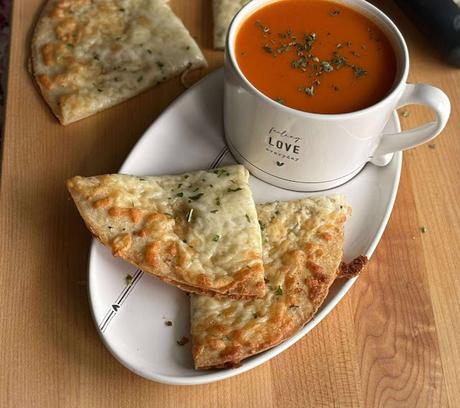 Cheesy Tortilla Garlic Bread