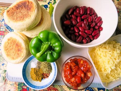 Ingredients for Burrito Melts