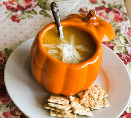Butternut Squash, Apple & Cheddar Soup