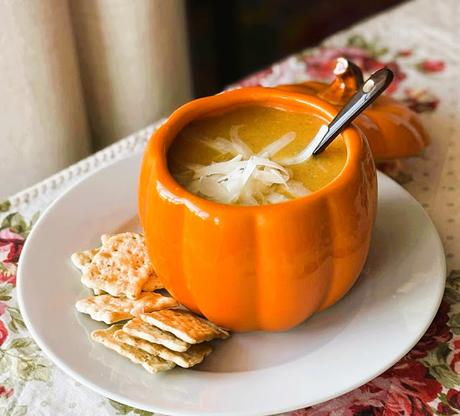 Butternut Squash, Apple & Cheddar Soup