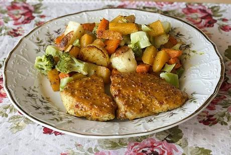 Sheet Pan Glazed Apricot Chicken Sheet Pan Glazed Apricot Chicken