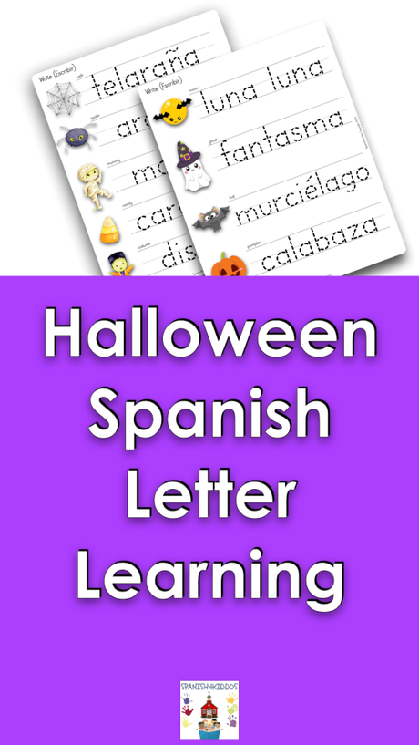 Bilingual Halloween Fun: Spider Web Activities for Spanish Alphabet Learning