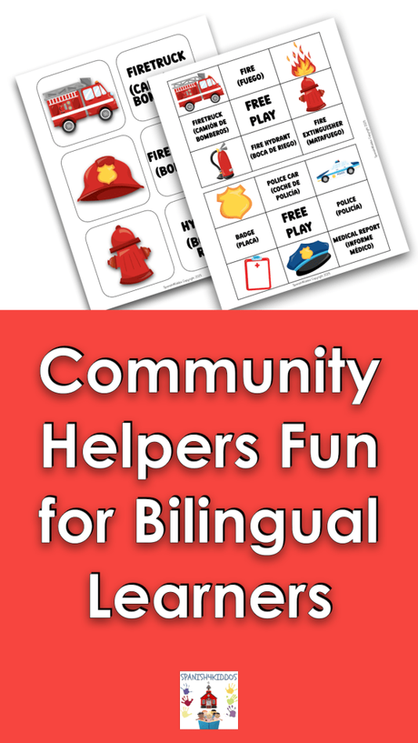 Community Helpers Bilingual Activities for Preschoolers in English and Spanish
