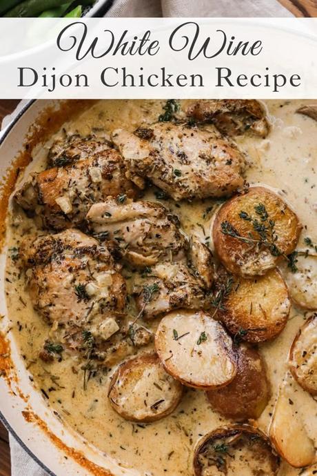 Dijon Chicken with Creamy White Wine Sauce Dijon Chicken with Creamy White Wine Sauce