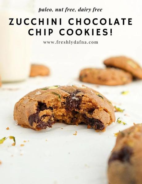 Zucchini Chocolate Chip Cookies Paleo Nut-Free