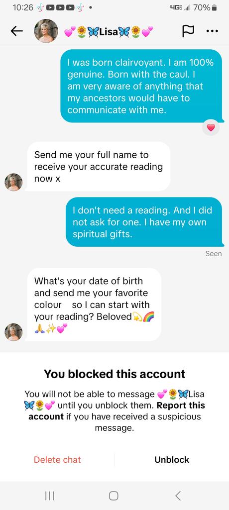 I Received This Message From Someone On TikTok
