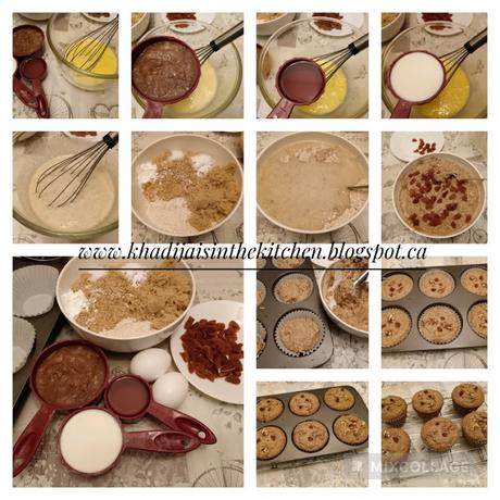 PETITS GÂTEAUX AU GERME DE BLÉ ET À LA COMPOTE DE FRUIT / WHEAT GERM AND FRUIT COMPOTE MUFFINS / MAGDALENAS DE GERMEN DE TRIGO Y COMPOTA DE FRUTAS / مافن جنين القمح وكومبوت الفواكه